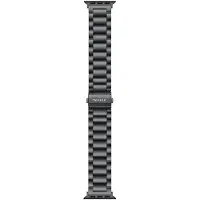 Triacle Natural -teräsranneke Apple Watch 38/40/41 mm 2, musta