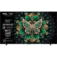 TCL C6K 98C6K, 2,49 m (98"), 3840 x 2160 pikseliä, QD-Mini LED, Älytelevisio, Wi-Fi, Metallinen