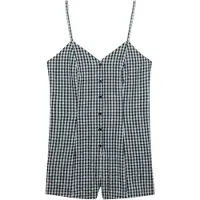 Superdry for woman. W8012138A Navy Gingham Cami Mono (S), Casual, Cotton