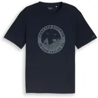 Tom Tailor Printed T-Shirt - Navy - L