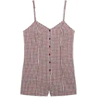 Superdry for woman. W8012138A Gingham cami jumpsuit red (XS), Casual, Cotton