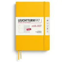 Adlibris Weekly Planner & Notebook 18m 26-27 A5 Sunflower Leuchtturm1917