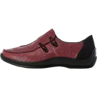 Rieker Loafer tummanpunainen / musta