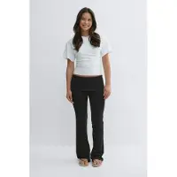 Gina Tricot  - Y low waist yoga leggings - Yoga pants tytöille 9–14 vuotta - Musta - 134/140 - Tyttö