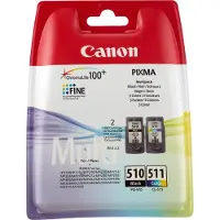Canon PG-510 CL 511 Mustepatruuna Multipakkaus BK+ CMY