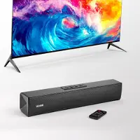 Vevor -äänipalkki älytelevisiolle, 2.0-kanavainen, 450 mm:n kompaktit soundbar-kaiuttimet projektorille, Bluetooth AUX -liitäntä, kaukosäädin, helppo asennus, 80 W:n surround-äänijärjestelmä tietokonee