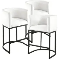 Vevor -baarituolisetti, 3 kpl, 63 cm korkea baarituoli, selkänojalla, käsinojilla, metallirungolla ja jalkatuella varustettu baarituoli, kangasverhoiltu baarituoli, saarekkeen muotoiset baarituolit kei