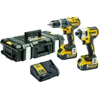 DeWalt Työkalusarja DCK266P2 (DCD796 + DCF887); 18 V; 2x5,0 Ah akku