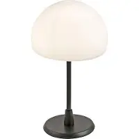 FABAS LUCE Pöytävalaisin Gaia, himmennettävä, Musta, Makuuhuone, Metalli, Moderni