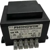 Phonovox 100va 230/12v 50-60hz Ip-00 Power Strip Tp31100 Muuntaja