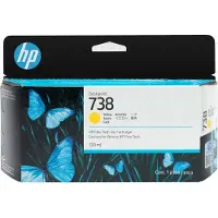 HP – 738 130-ml Yellow DesignJet Ink Cartr (498N7A)