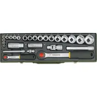 Proxxon Industrial Työkalusarja 1/2''+1/4''; 27 kpl.