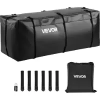 Vevor Hitch -tavarakassi, vedenpitävä 840D PVC, 57,48 x 19,49 x 23,82 tuumaa (16 kuutiojalkaa), kestävä tavarakassi kuorma-auton lavalle vahvistetuilla hihnoilla, sopii henkilöautoille, maastoautoille
