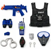 GA-Toys Police toy SWAT 9 parts
