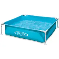 Intex Teräs Neliönmuotoinen Maanpäällinen Allas 122x122x30 Cm