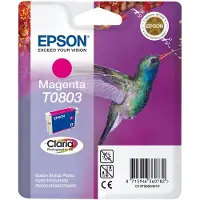 Epson T0803-mustekasetti, 7.4 ml, magenta