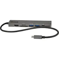 StarTech.com usb-c multiport adapter usb-c to 4k 60hz hdmi 2.0 100w pd pass-through sd gbe usb-c mini dock 30cm cable