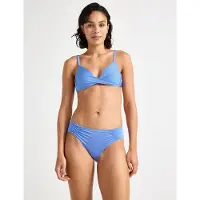 Lindex Brief Bikini Bella Rouched Shi - Blue - XL