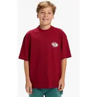 Quiksilver Mercury Worldwide Ss Tee Yth - Burgundy - 14