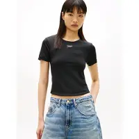 Tommy Hilfiger Tjw Slim Sh Silver Script Tee - Black - M