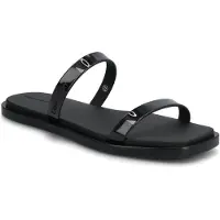 Calvin Klein Jelly Sndl Doub Bar Shiny St Tpu - Black - 40