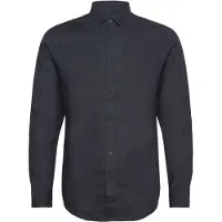Armani Exchange for man. XM001221AF14619UB101 Shirt Fit Linen navy (L), Casual, Party, Classic, Long sleeve