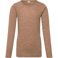 CeLaVi Pitkähihainen Paita Merinovilla, Cocoa Creme, 100