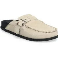 Tommy Hilfiger Tjw Comfort Suede Mule - Cream - 39