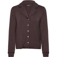 Gina Tricot Soft Pyjamas Shirt - Brown - L