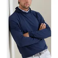Peter Millar Pine Performance Hoodie - Navy - XL