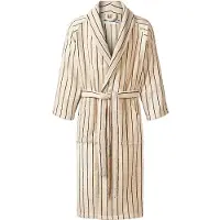 Bongusta Naram Bathrobe - Creme & Ink - Cream - S/M 122 cm