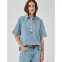 My Essential Wardrobe Abinamw 139 Boxy Blouse - Blue - 40