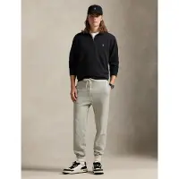 Ralph Lauren Luxury Jersey Quarter-Zip Pullover - Black - XXL