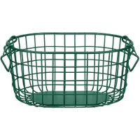 Blomus Storage Basket - 17 X 37 X 27 Cm - Kago - Rain Forest - Green - L 21.8CM