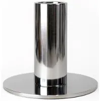 Cooee Design Candlestick Low 70Mm Stainless Steel - Silver - H:7CM
