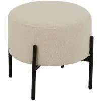 J-Line Stool Bouc Ply/Poly Whi/Bla - White - H41.5CM