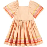 Molo Clotilde Short-Sleeved Dress Pale Melon 92/98 cm Oranssi 92/98 cm Tytöt