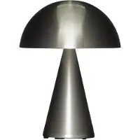 Hubsch Mush Portable Lamp - Silver - Ø15XH20CM