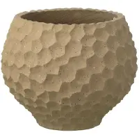 J-Line Flwrpot Dents+Outdoor Tau M - Beige - H32CM