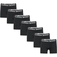 Björn Borg Cotton Stretch Boxer 7P - Black - 110-116