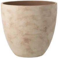 J-Line Flowerpot Round Pottery Bei Xl - Beige - H34CM