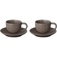 Blomus Kumi espressokuppi aluslautasella 6 cl 2-pakkaus Espresso