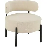 J-Line Loun Cha Bouc Ply/Poly Whi/Bla - White - H67.5CM