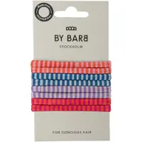 ByBarb Hair ties multicoloured 8-pack, recycled material striped patt