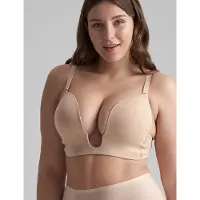Bye Bra Ultra Plunge Bra - Beige - M
