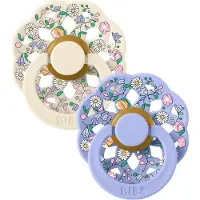 BIBS Liberty Boheme 2-pack Pyöreitä Lateksituttia Chloe Meadow Ivory Mix Chloe Meadow Ivory Mix 6+M Latex Valkoinen 6+ kuukautta Pojat, Tytöt