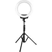 Dacota Platinum 16" rengasvalo jalustalla, musta
