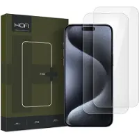 Hofi iPhone 16 Premium Pro+ Panssarilasi - 9H - 2 Kpl. - Läpinäkyvä