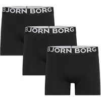 Björn Borg Organic Cotton Stretch Boxer 3P - Black - XXL