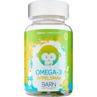 Monkids Omega-3 Barn Äpple 60 tablettia